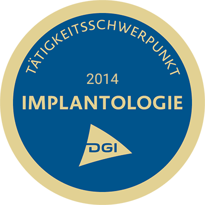 Logo für den Tätigkeitsschwerpunkt Implantologie 2014