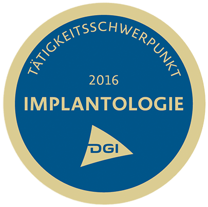 Logo für den Tätigkeitsschwerpunkt Implantologie 216